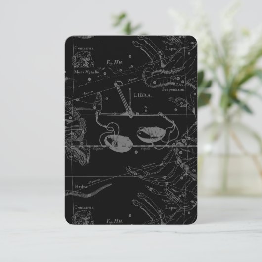 Libra Constellation Hevelius 1690 Sept23 - Okt22 (Stehend Vorderseite)