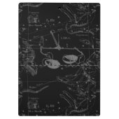 Libra Constellation Hevelius circa 1690 Klemmbrett (Rückseite)