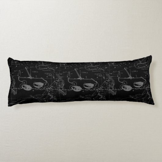 Libra Constellation Hevelius circa 1690 Seitenschläferkissen (Rückseite)