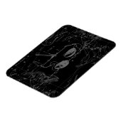 Libra Constellation Map Hevelius 1690 auf Schwarz Magnet (Linke Seite)