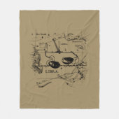 Libra Constellation Map Hevelius 1690 Sept Okt Fleecedecke (Vorderseite)
