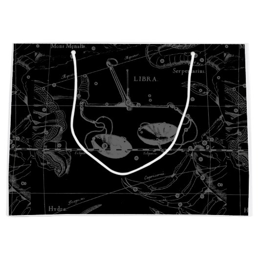 Libra Constellation Map Hevelius 1690 Sept Okt Große Geschenktüte (Vorderseite)