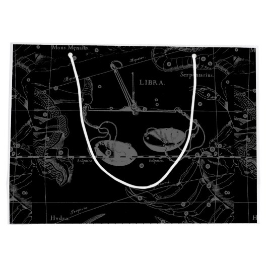 Libra Constellation Map Hevelius 1690 Sept Okt Große Geschenktüte (Rückseite)