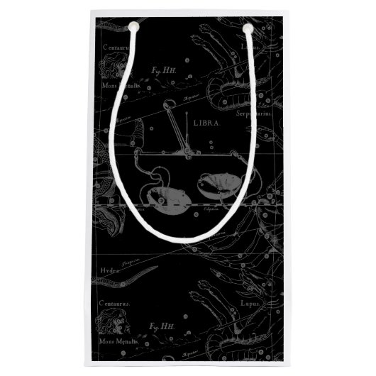 Libra Constellation Map Hevelius 1690 Sept Okt Kleine Geschenktüte (Vorderseite)