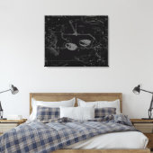 Libra Constellation Map Hevelius 1690 Sept Okt Leinwanddruck (Insitu (Schlafzimmer))
