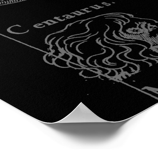 Libra Constellation Map Hevelius 1690 Sept Okt Poster (Ecke)