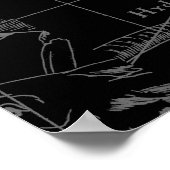 Libra Constellation Map Hevelius 1690 Sept Okt Poster (Ecke)