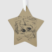 Libra Constellation Map Hevelius circa 1690 Ornament (Vorderseite)