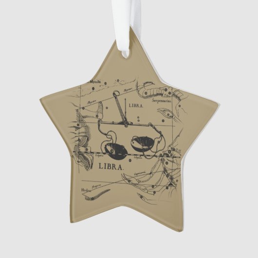 Libra Constellation Map Hevelius circa 1690 Ornament (Vorderseite)