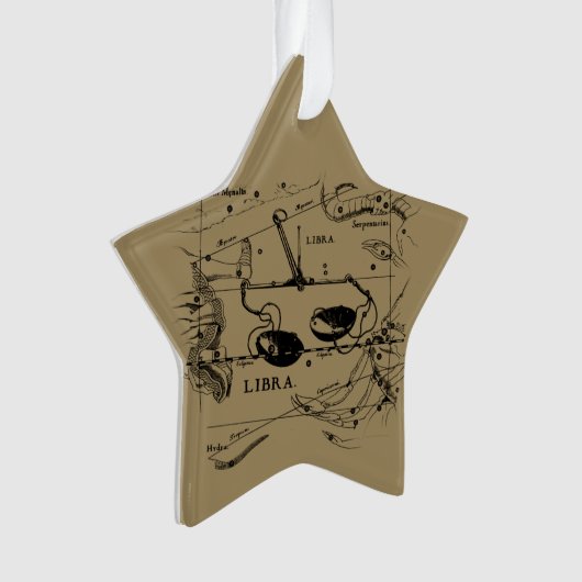 Libra Constellation Map Hevelius circa 1690 Ornament (Vorderseite)