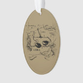 Libra Constellation Map Hevelius circa 1690 Ornament (Vorderseite)
