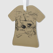 Libra Constellation Map Hevelius circa 1690 Ornament (Vorderseite)