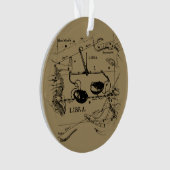 Libra Constellation Map Hevelius circa 1690 Ornament (Vorderseite)