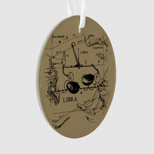 Libra Constellation Map Hevelius circa 1690 Ornament (Vorderseite)