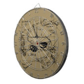 Libra Constellation Map Hevelius Dekor 1690 Dartscheibe (Vorderseite rechts)