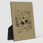 Libra Constellation Map Hevelius Dekor 1690 Fotoplatte (Seite)