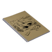 Libra Constellation Map Hevelius Dekor 1690 Notizblock (Rechte Seite)