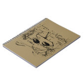 Libra Constellation Map Hevelius Dekor 1690 Notizblock (Linke Seite)