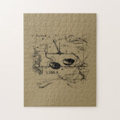 Libra Constellation Map Hevelius Dekor 1690 Puzzle (Vertikal)
