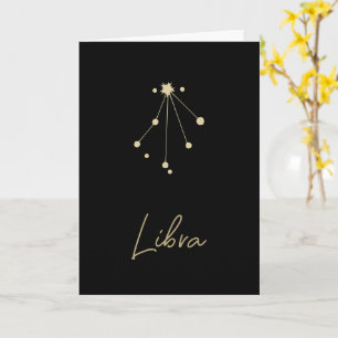 Libra Constellation Zodiac Karte