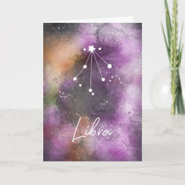 Libra Constellation Zodiac Lila Galaxie Karte