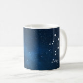 Libra Constellation Zodiac Star Sign Kaffeetasse (VorderseiteRechts)