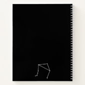 Libra Constellation & Zodiac-Symbol Notizblock (Rückseite)