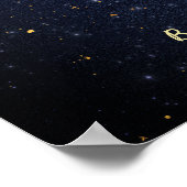 Libra Constellation Zodiac Watercolor Sternengalax Poster (Ecke)