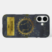 Libra Dark Zodiac Astrologie: Schwarz & Gold Case-Mate iPhone Hülle (Rückseite (Horizontal))