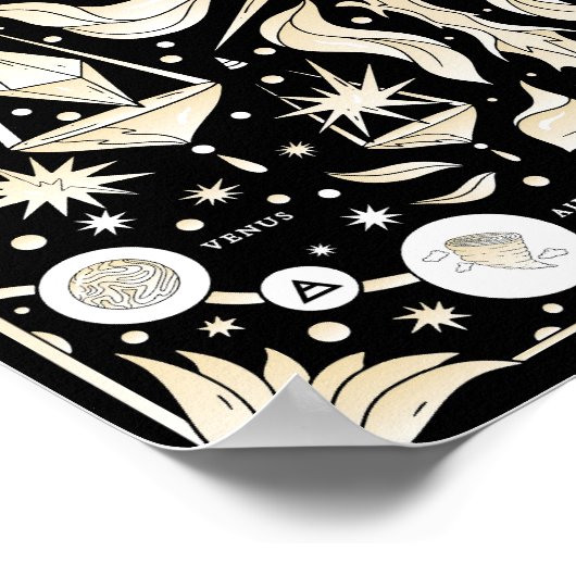 Libra: Der harmonische Stargazer Poster (Ecke)