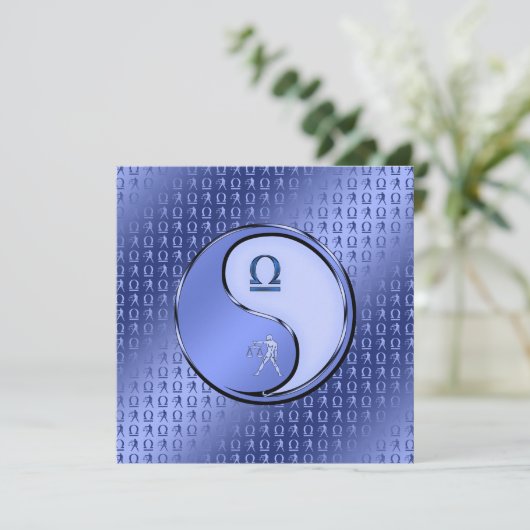 Libra die Skala Karte (Stehend Vorderseite)