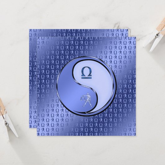 Libra die Skala Karte (Vorderseite/Rückseite Beispiel)