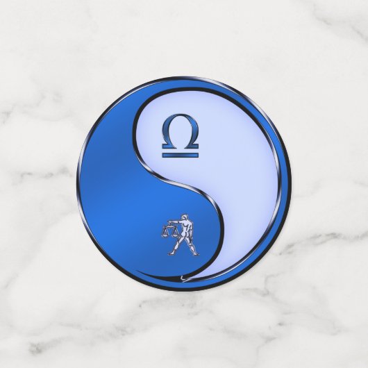 Libra die Skala Konfetti (Klein Vorderseite)