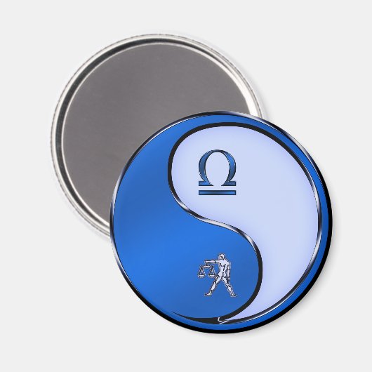 Libra die Skala Magnet (Vorderseite/Rückseite)