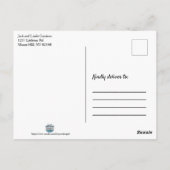 Libra die Skala Postkarte (Rückseite)