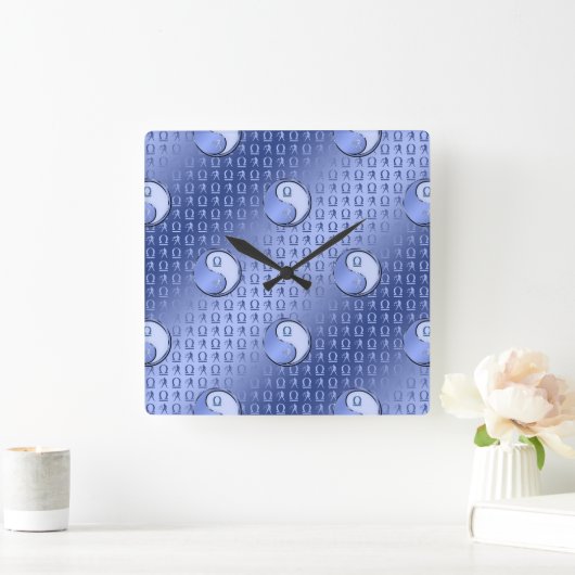 Libra die Skala Quadratische Wanduhr (Zuhause)