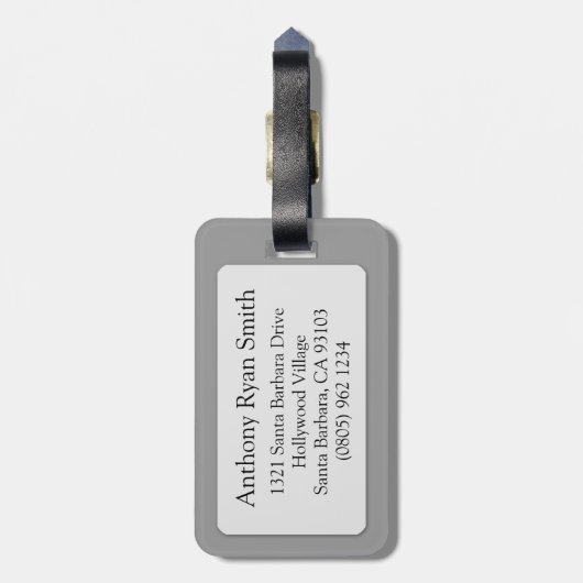 Libra die Waage Horoskop-ID Gepäckanhänger (Rückseite vertikal)