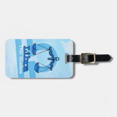 Libra die Waage Luft Horoskop ID Gepäckanhänger (Vorderseite horizontal)