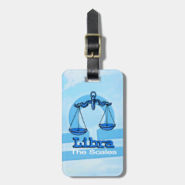 Libra die Waage Luft Horoskop ID Gepäckanhänger