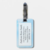 Libra die Waage Luft Horoskop ID Gepäckanhänger (Rückseite vertikal)