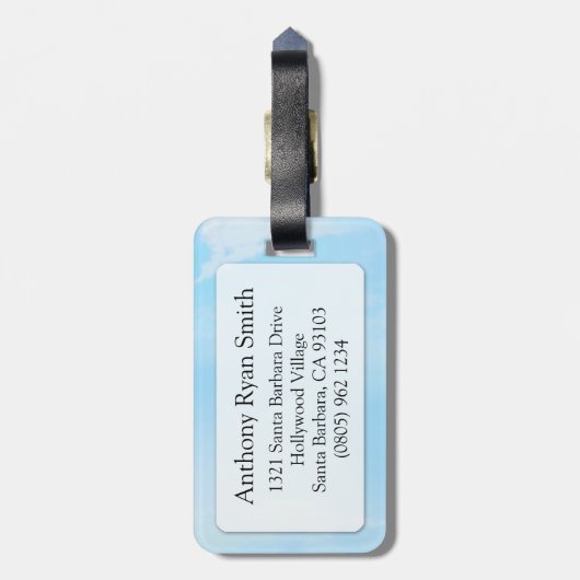 Libra die Waage Luft Horoskop ID Gepäckanhänger (Rückseite vertikal)