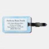 Libra die Waage Luft Horoskop ID Gepäckanhänger (Rückseite horizontal)