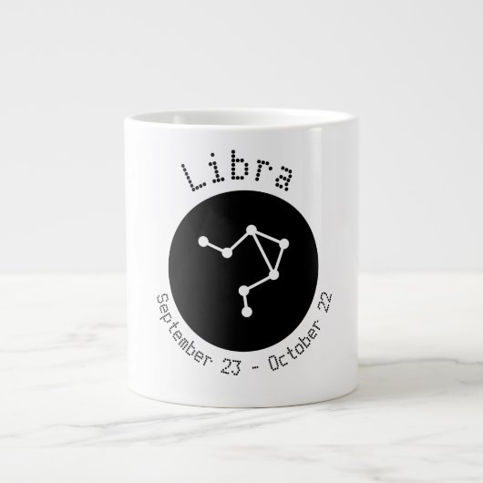 Libra Dot Line Jumbo-Tasse (Vorderseite)