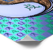 Libra & Earth Dog Poster (Ecke)