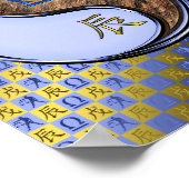 Libra & Earth Dragon Poster (Ecke)