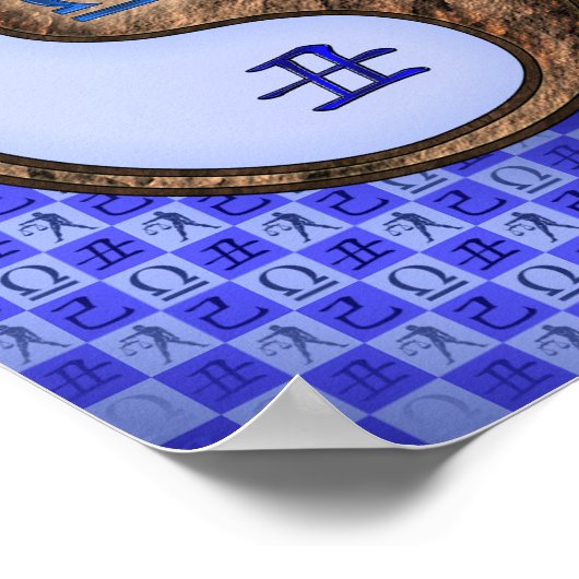 Libra & Earth Ox Poster (Ecke)