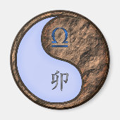 Libra & Earth Rabbit Magnet (Vorne)