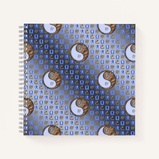Libra & Earth Rabbit Spiral Notebook Notizblock (Vorderseite)