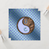 Libra & Earth Snake Karte (Vorderseite/Rückseite Beispiel)