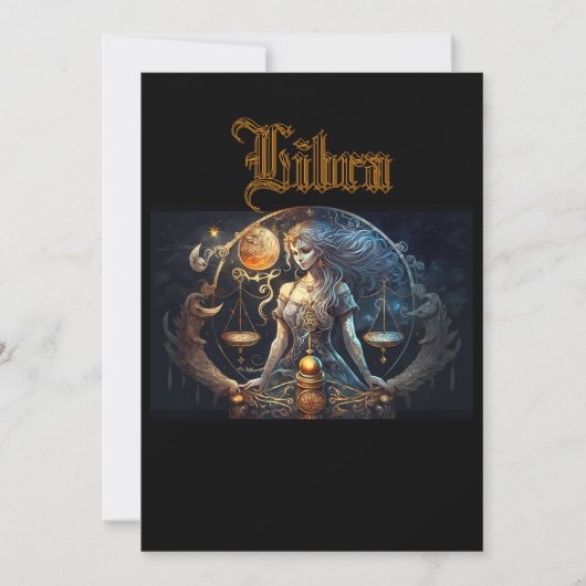 Libra Einladung (Vorderseite)